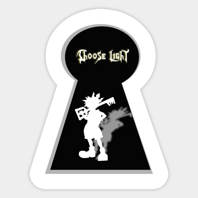 Kingdom Hearts - Choose Light Sticker by José Ruiz